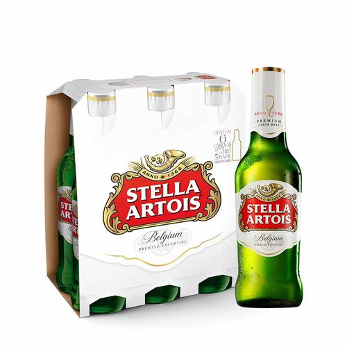 Cerveja Stella Artois 275ml Pack (6 unidades)